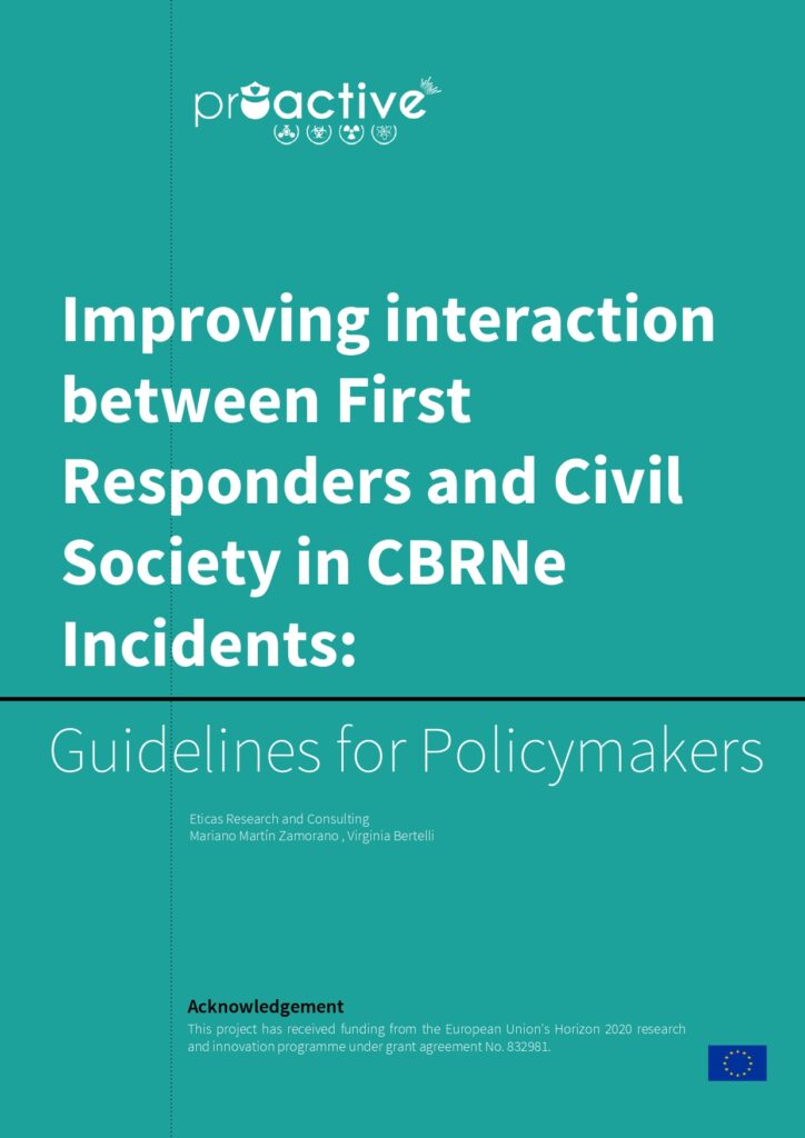 Cover page of PROACTIVE Third Policy Brief 